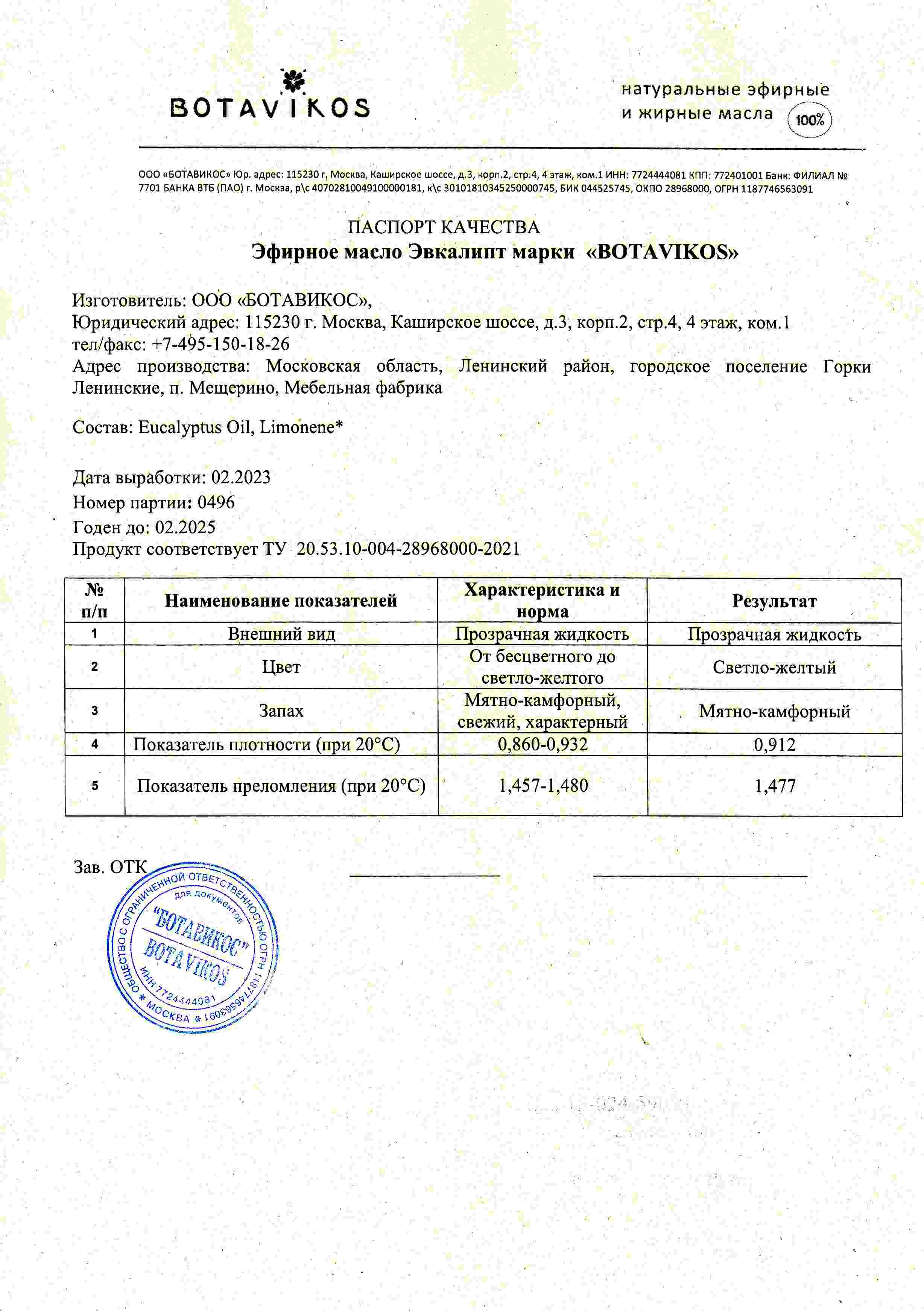 Паспорт №022023
